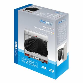 Fietshoes voor 2 fietsen aan de achterzijde