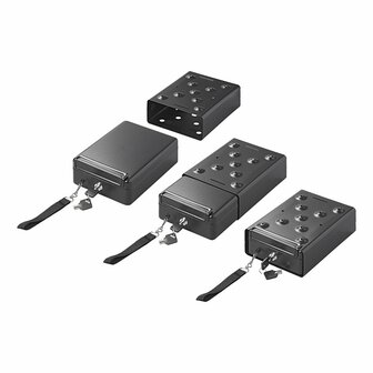 Stalen kluis 225x165x85mm met slede
