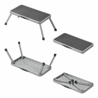 Opstapje XL 1 trede inklapbaar voor caravan/camper