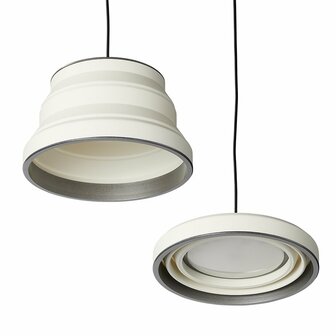 Hanglamp LED opvouwbaar silicone wit  dia 20cm