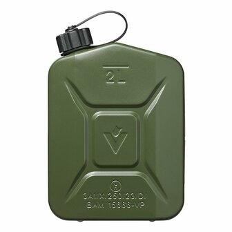 Jerrycan 2L metaal groen UN-gekeurd