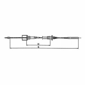 AL-KO Remkabel 1620/1830  dia 24 mm draad M8/persnippel