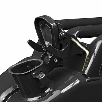 Jerrycan 10L metaal zwart UN T&uuml;V/GS-gekeurd