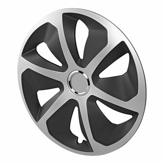 Wieldopset Roco zilver/zwart 13 inch 4 stuks in displaydoos
