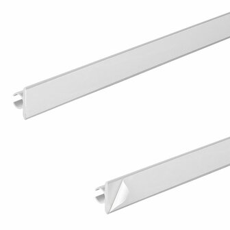 Tentrail aluminium 90 120 x 2,5 cm zelfklevend - set van 3 stuks