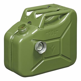 Jerrycan 10L metaal groen met magnetische schroefdop UN- T&uuml;V/GS-gekeurd