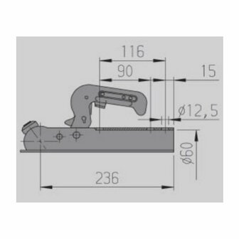 AL-KO Kogelkoppeling AK7 rond  dia 60 mm 750 kg
