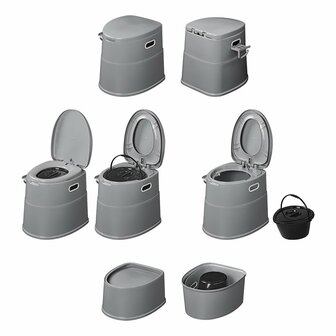 Draagbaar toilet deelbaar