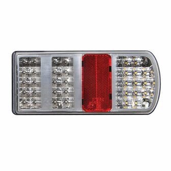 Achterlicht 5 functies 225x105mm 43LED rechts in blister