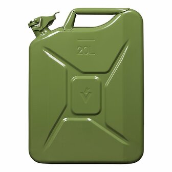 Jerrycan 20L metaal groen UN- T&uuml;V/GS-gekeurd