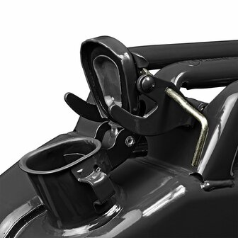 Jerrycan 20L metaal zwart UN- T&uuml;V/GS-gekeurd