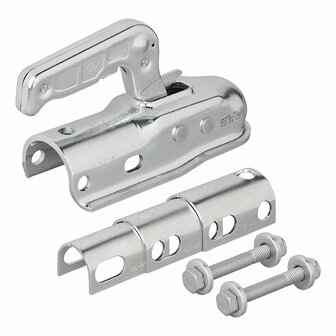 Kogelkoppeling staal rond 35-50mm 2000kg geremd