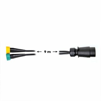 Kabelset 9M met stekker 7-polig en 2x connector 5-polig