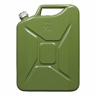 Jerrycan 20L metaal groen met magnetische schroefdop UN- T&uuml;V/GS-gekeurd