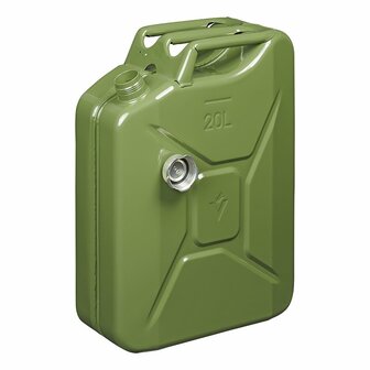 Jerrycan 20L metaal groen met magnetische schroefdop UN- T&uuml;V/GS-gekeurd