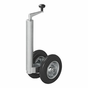 Dubbel neuswiel 48 mm met massief PU banden 200 x 50 mm
