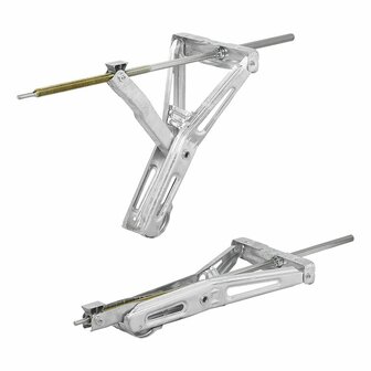 Caravanhoeksteun 1000kg 605x280mm H:470mm met verlengd uitdraaimechanisme