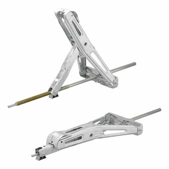 Caravanhoeksteun 1000kg 605x280mm H:470mm met verlengd uitdraaimechanisme