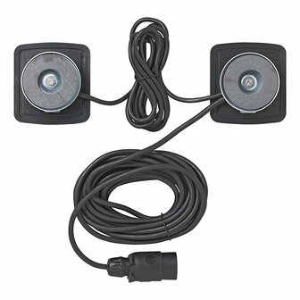 Aanhangerverlichtingsset LED met magneten 7,5+2,5M kabel
