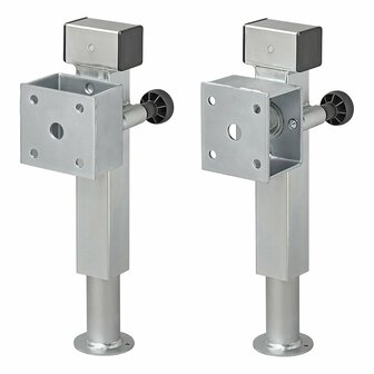 Steunpoot 60x60 mm kantelbaar SF60 D85 SW19 410-655 mm 1300kg