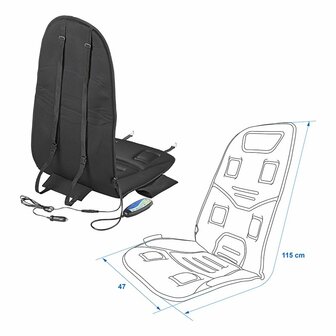 Massage- Verwarmingskussen 12V 2 in1