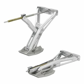 Caravanhoeksteun 1000kg 605x280mm H:470mm incl. stabilisatievoet