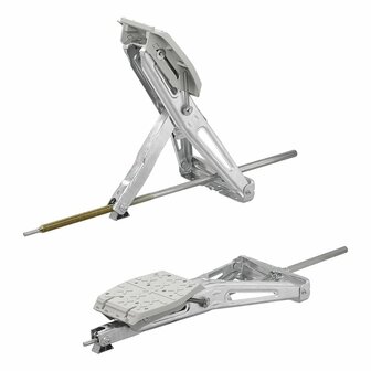 Caravanhoeksteun 1000kg 605x280mm H:470mm incl. stabilisatievoet en verlengd uitdraaimechanisme