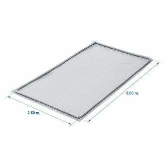 Grondzeil opblaasbaar 2,50x5,00M