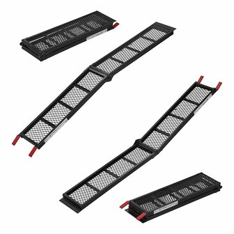 Oprijplaat staal vouwbaar 203x28cm 340kg per stuk