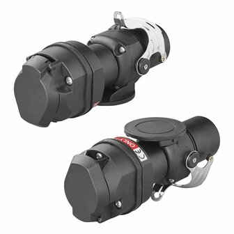 Verloopstekker van 24V 15- naar 12V 13-polig ISO12098 &gt; ISO11446