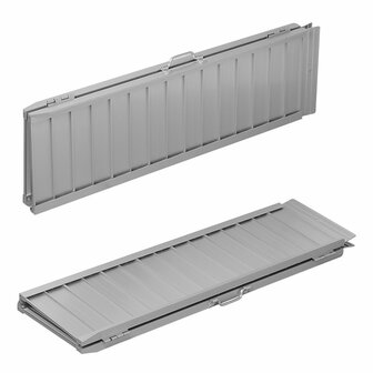 Oprijplaat aluminium vouwbaar voor rolstoel 122x73cm 270kg