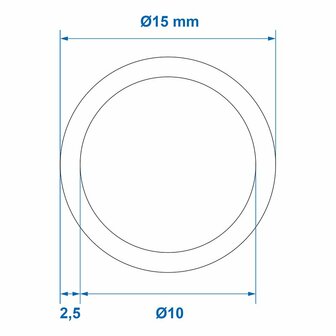 Drinkwaterslang transparant 100M  dia 10x15mm