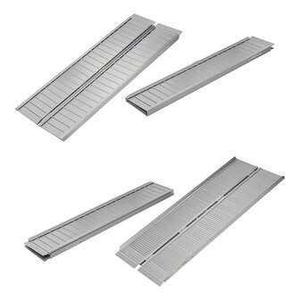 Oprijplaat aluminium vouwbaar voor rolstoel 183x73cm 270kg