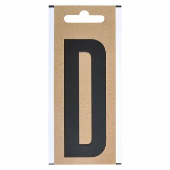 Letter etiket  D  10cm