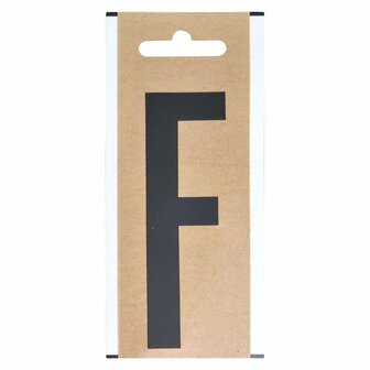 Letter etiket  F  10cm