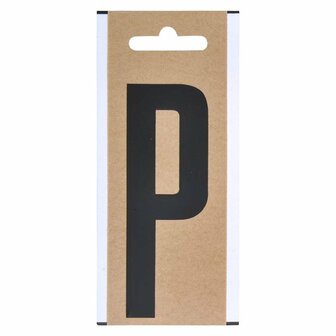 Letter etiket  P  10cm