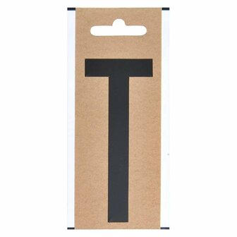 Letter etiket  T  10cm