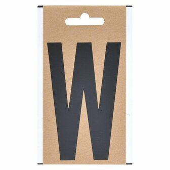 Letter etiket  W  10cm