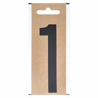 Cijfer etiket  1  10cm