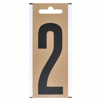 Cijfer etiket  2  10cm