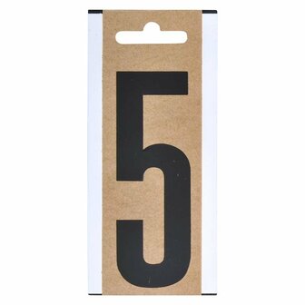 Cijfer etiket  5  10cm