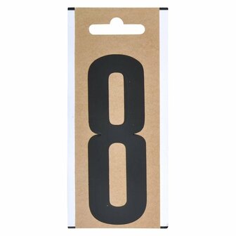Cijfer etiket  8  10cm
