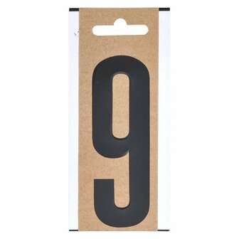 Cijfer etiket  9  10cm