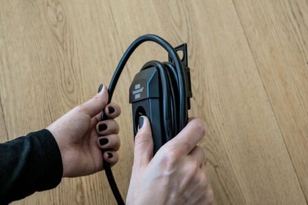 Stekkerdoos 6-voudig zwart 3m h05vv-f 3g1,5