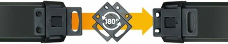 Stekkerdoos 10-voudig zwart lichtgrijs 3m h05vv-f 3g1,5