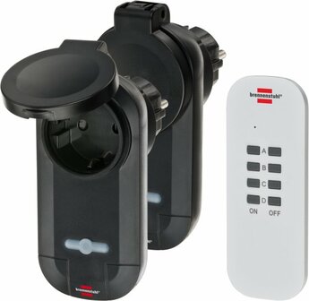 Radiografisch bediende schakelaarset 2x IP44