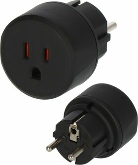 Reisadapter USA, Japan Geaarde