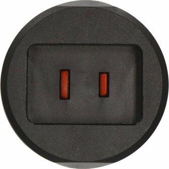 Reisadapter USA Euro  met zekering 2,5A