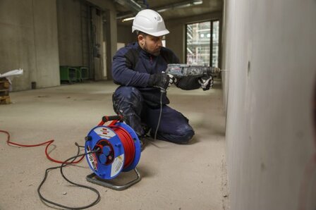 Garant Bretec IP44 kabelhaspel voor nijverheid bouw 40m H07RN-F 3G1,5