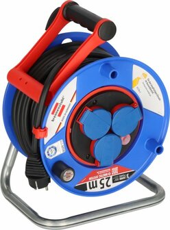 Garant Bretec IP44 kabelhaspel voor nijverheid bouw 25m H07RN-F 3G1,5